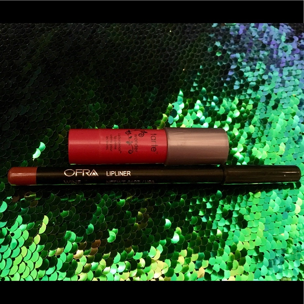 New Tarte lipsurgence creme and OFRA liner in wine